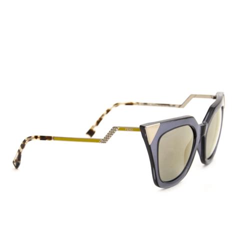 fendi zig zag sunglasses|Fendi Silver/Blue New Rainbow Rounded Zig Zag Gradient .